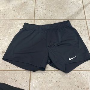 Black Nike athletic shorts